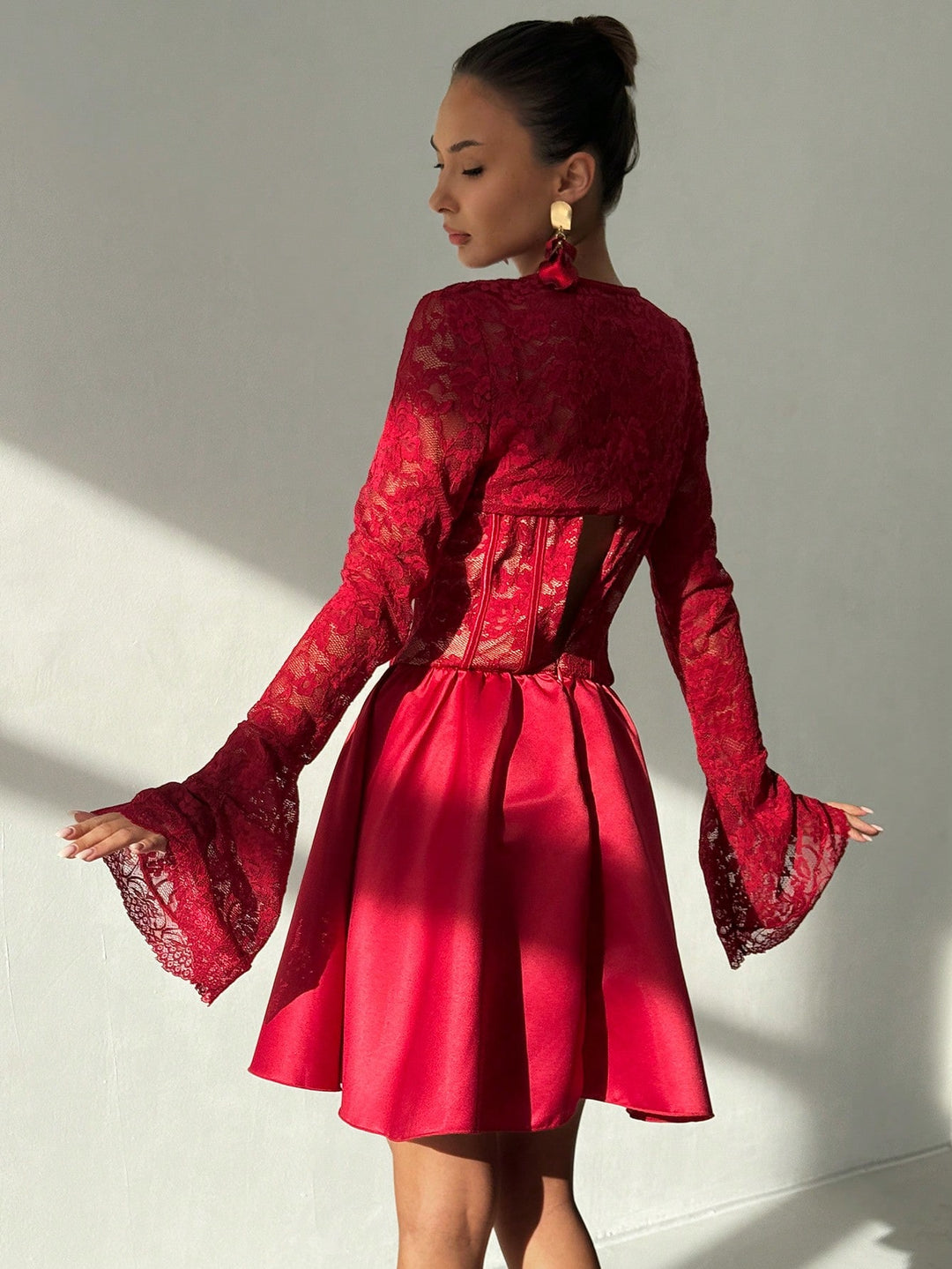 Rochie scurtă SHEIN, vișiniu