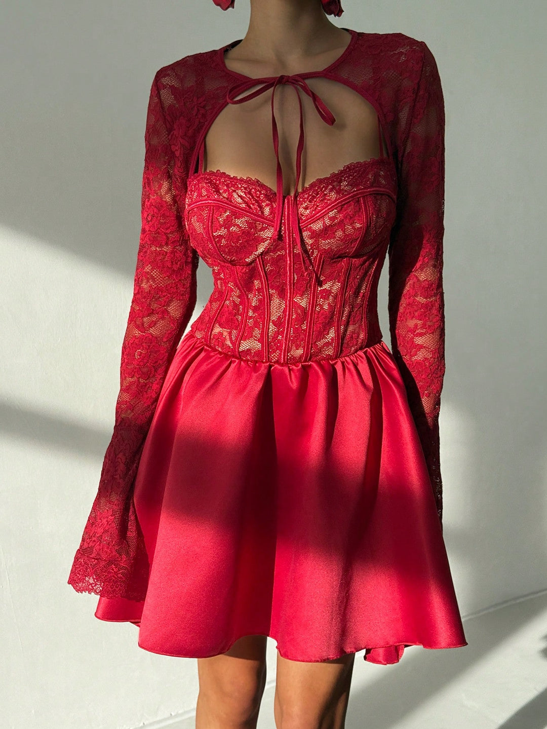 Rochie scurtă SHEIN, vișiniu