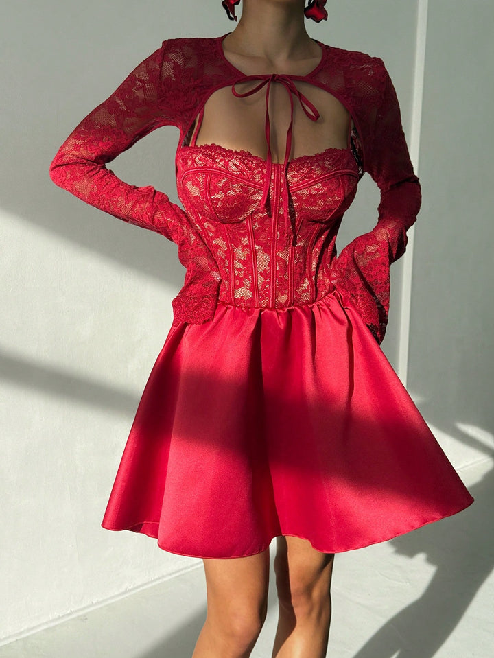 Rochie scurtă SHEIN, vișiniu