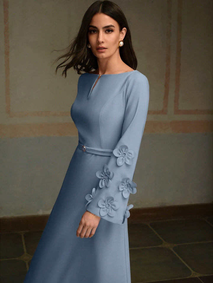 Rochie midi SHEIN, albastru
