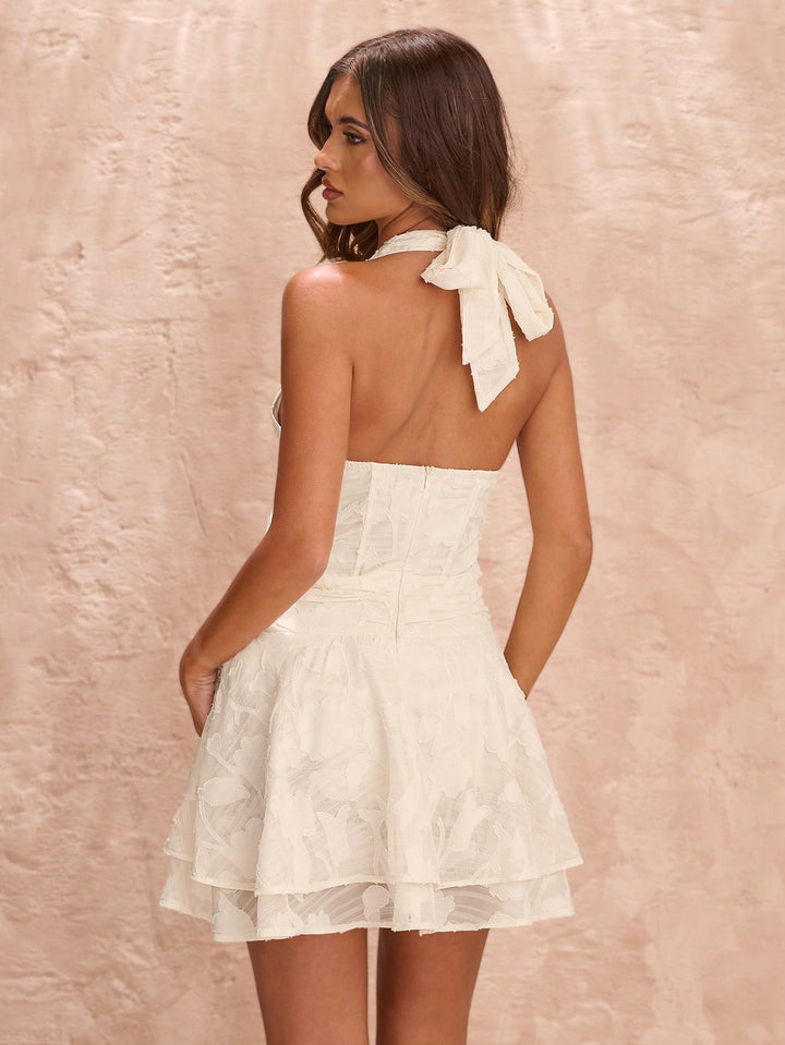 Rochie mini SHEIN, crem