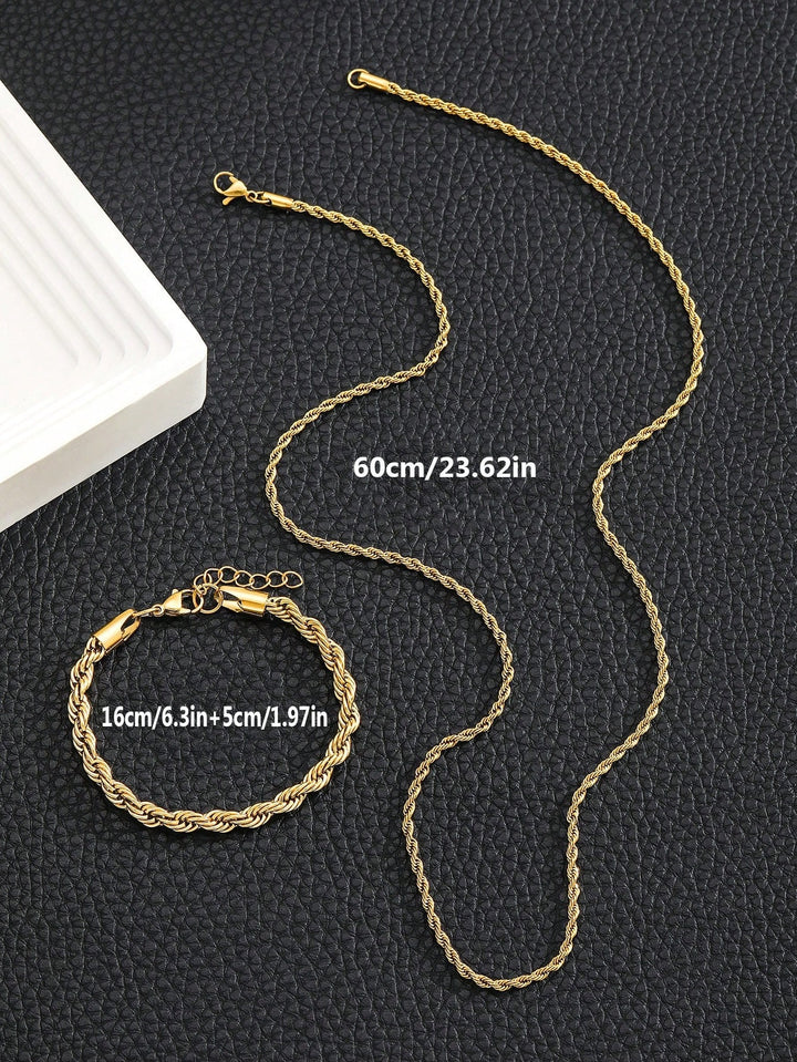 Set bijuteriI SHEIN, auriu