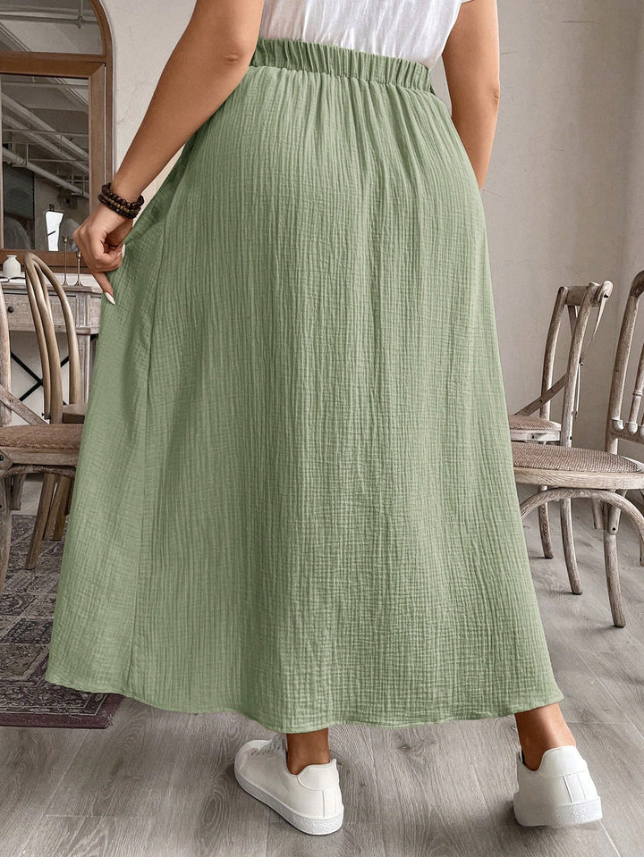 Fustă maxi SHEIN, verde