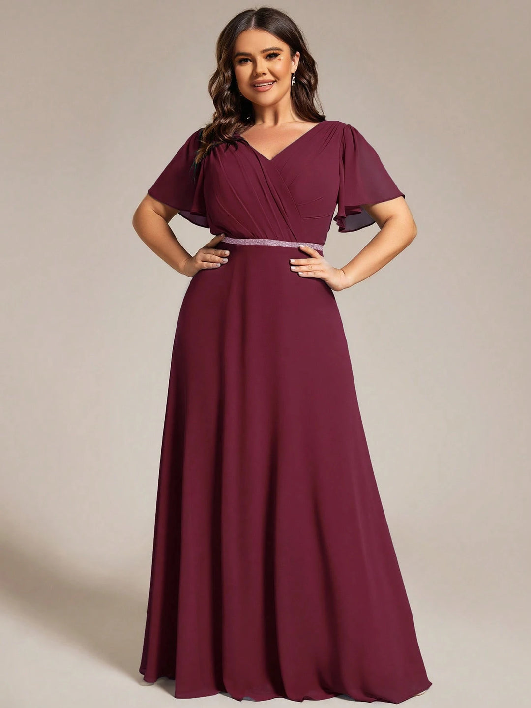Rochie maxi SHEIN, vișiniu