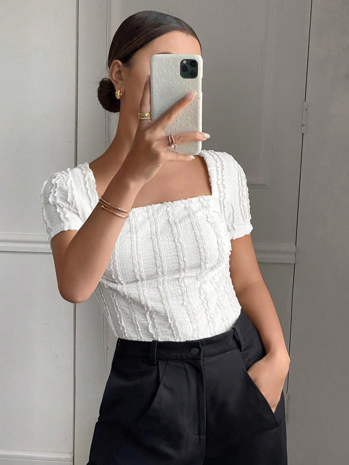 Top SHEIN, alb