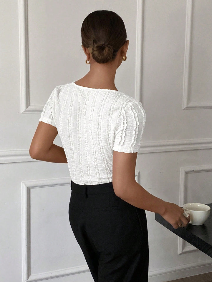 Top SHEIN, alb