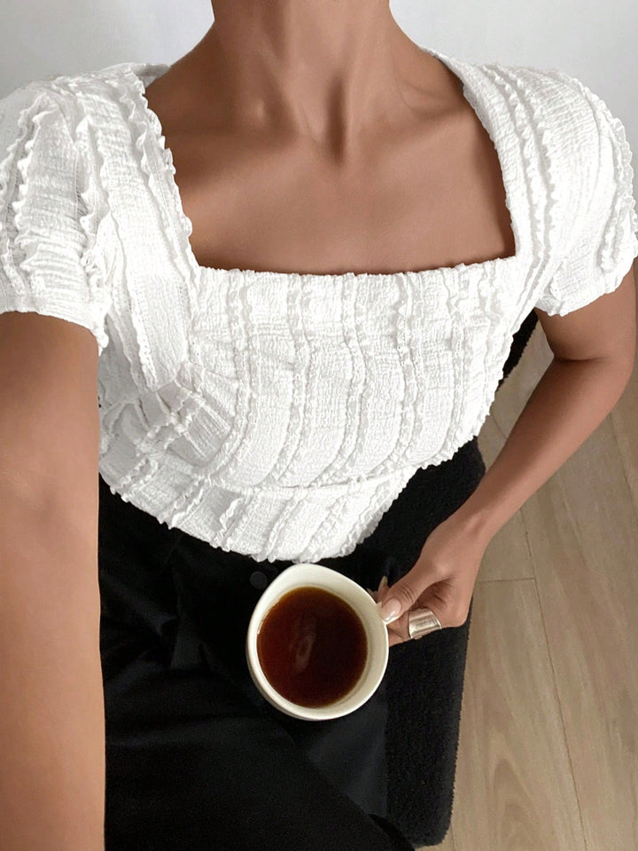 Top SHEIN, alb