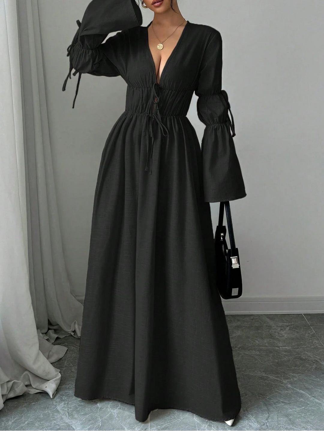 Rochie maxi SHEIN, negru