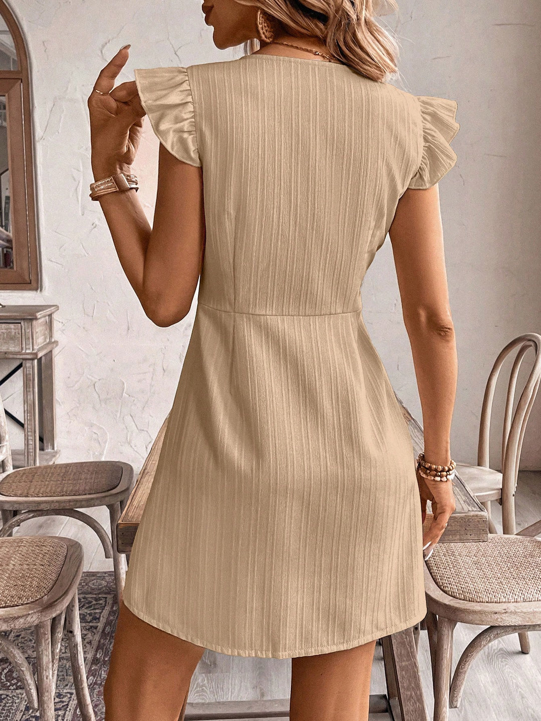 Rochie scurtă SHEIN, kaki