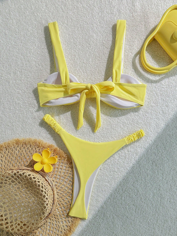 Set bikini SHEIN, galben