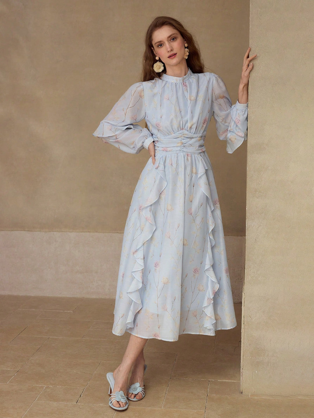 Rochie maxi SHEIN, albastru