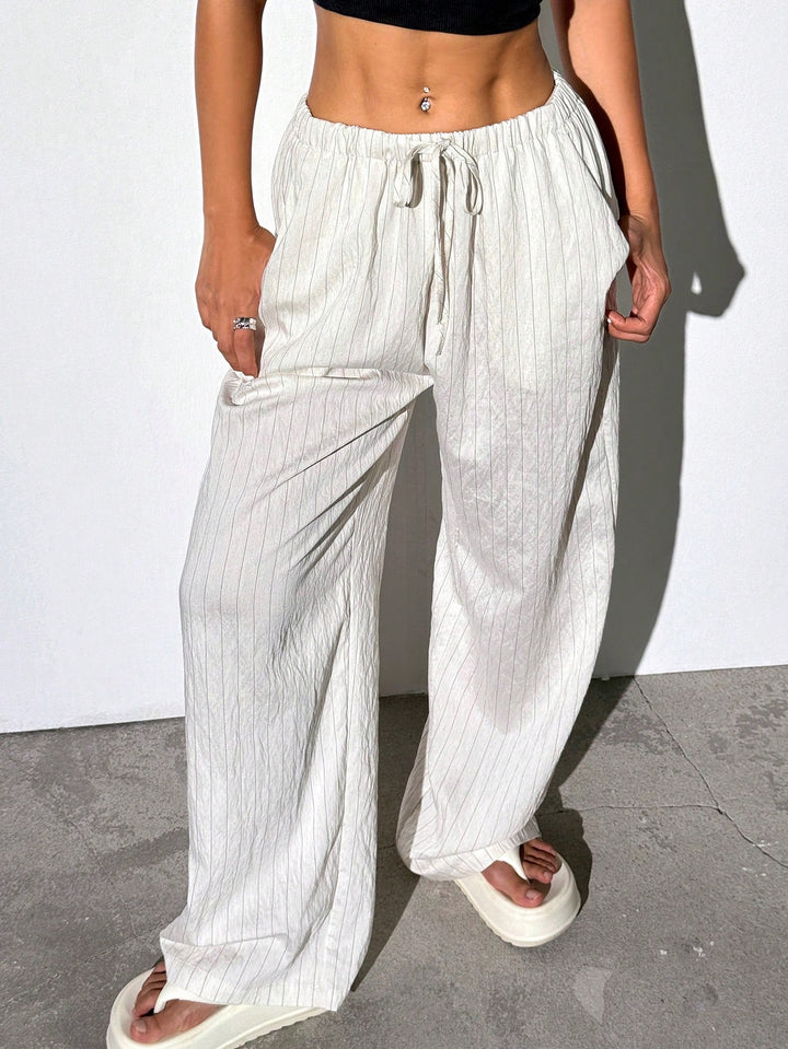 Pantalon SHEIN, alb