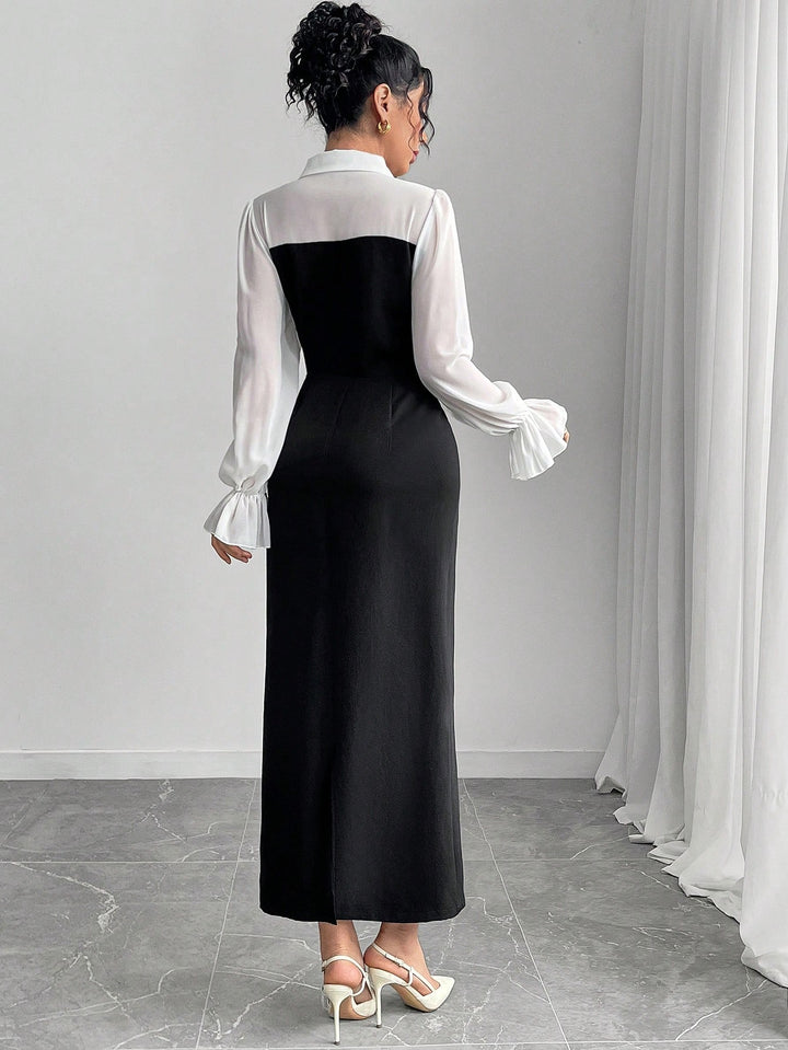 Rochie maxi SHEIN, mix culori