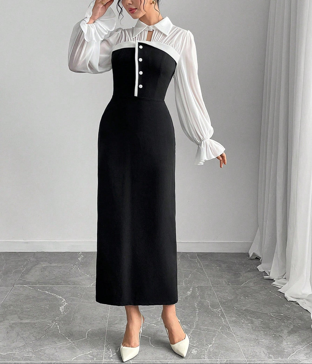 Rochie maxi SHEIN, mix culori