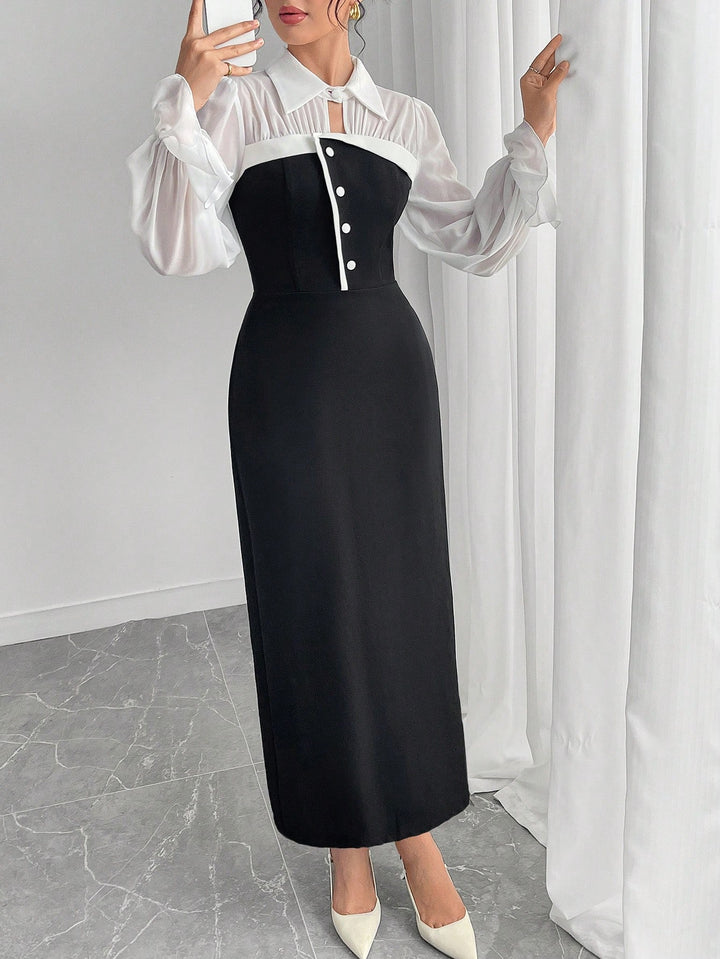 Rochie maxi SHEIN, mix culori