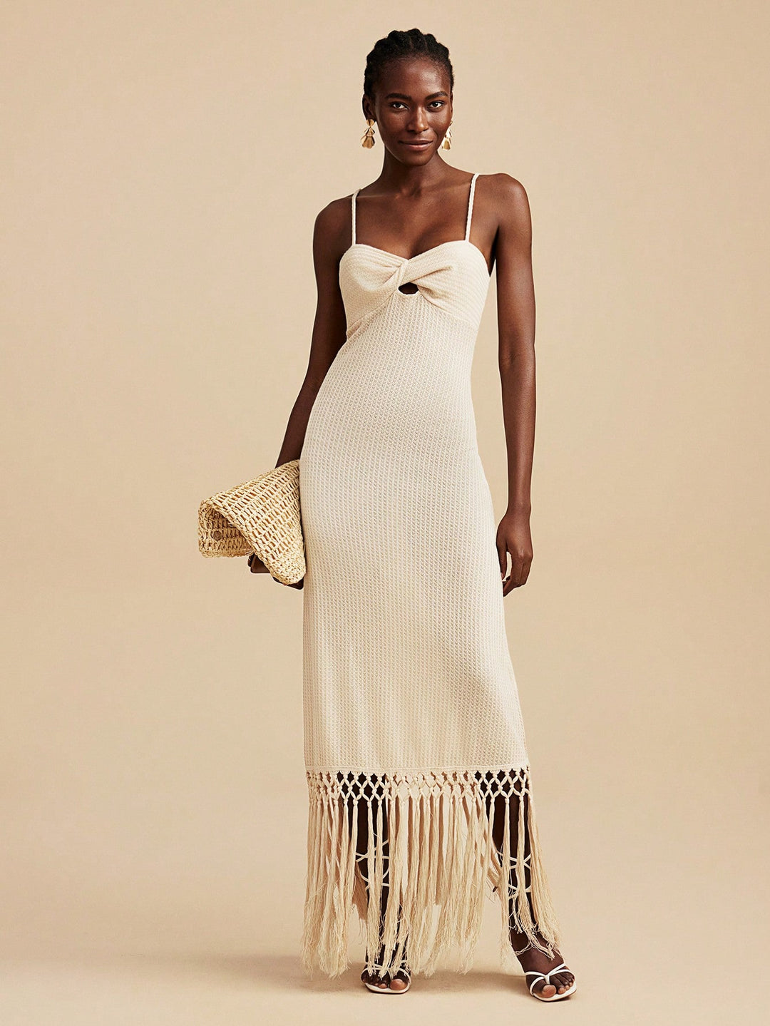 Rochie midi SHEIN, bej