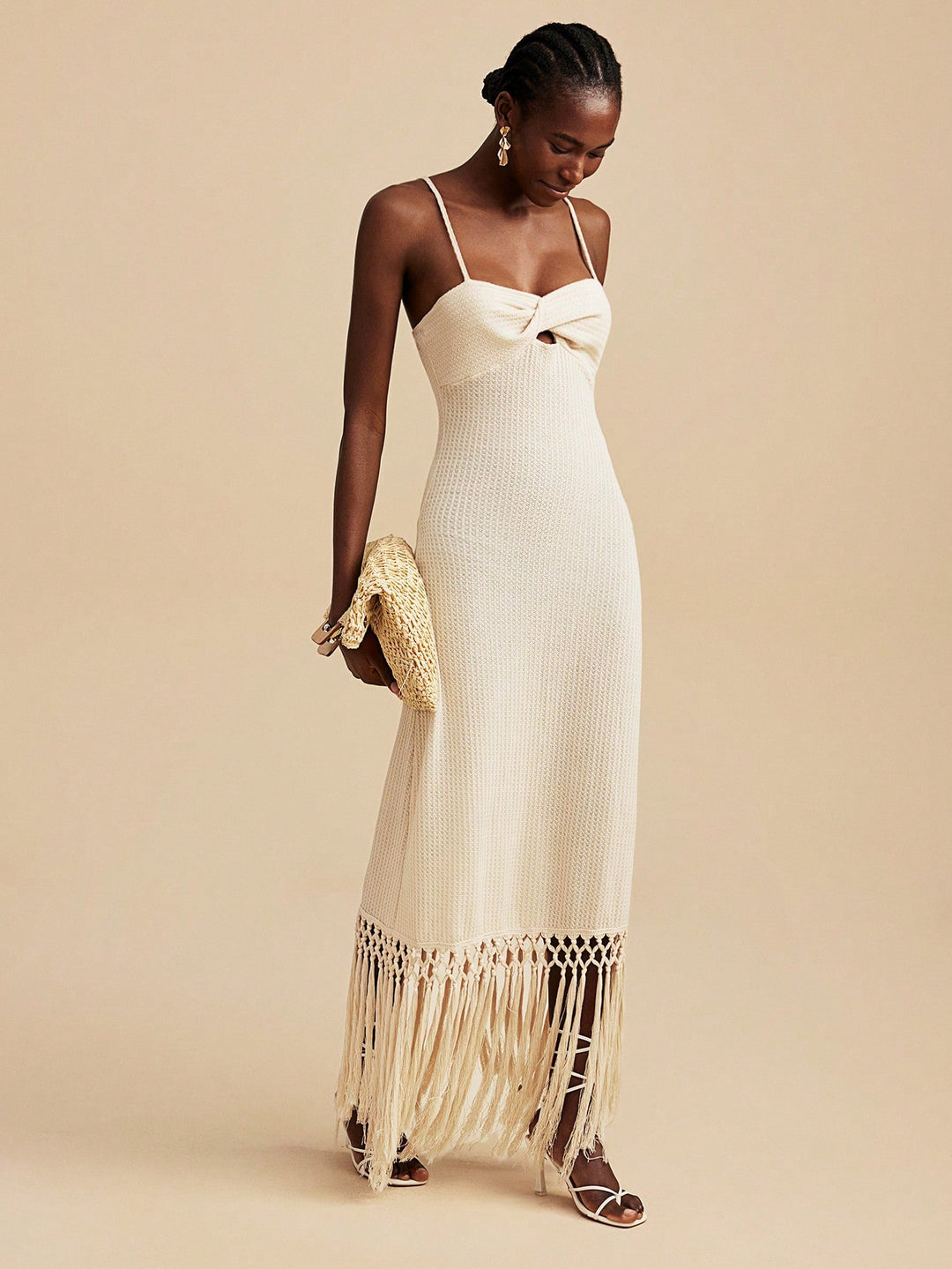 Rochie midi SHEIN, bej