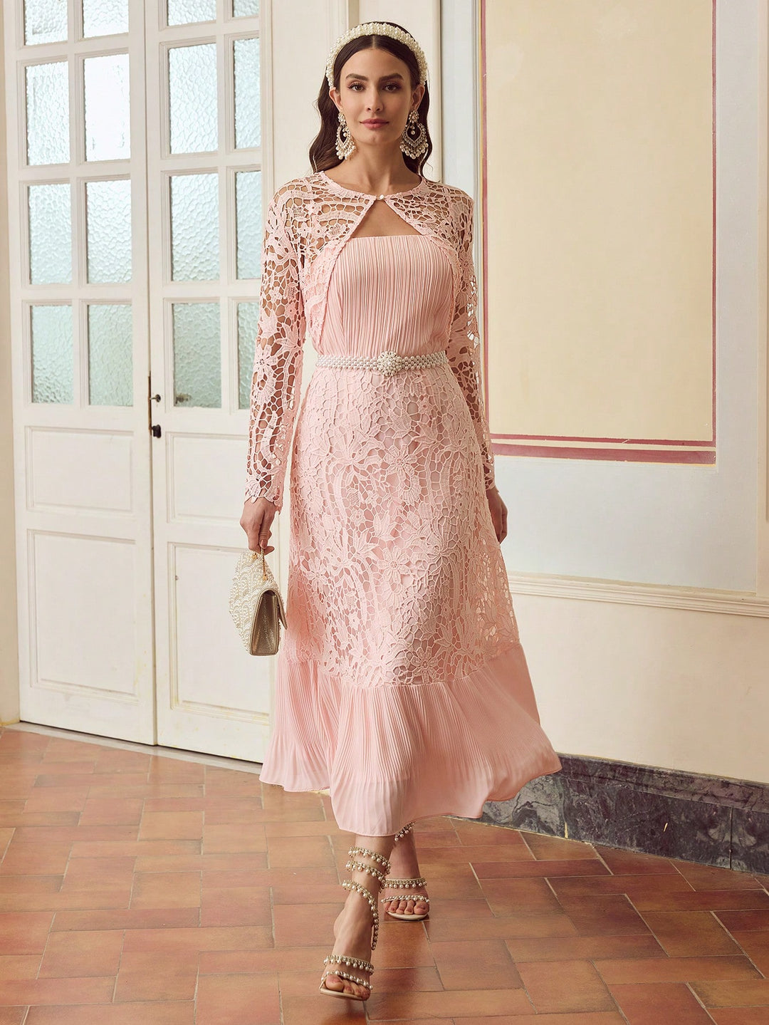 Rochie maxi SHEIN, roz