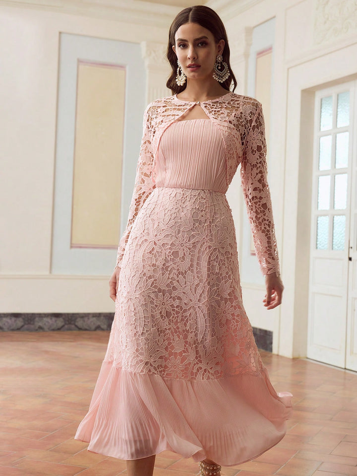 Rochie maxi SHEIN, roz