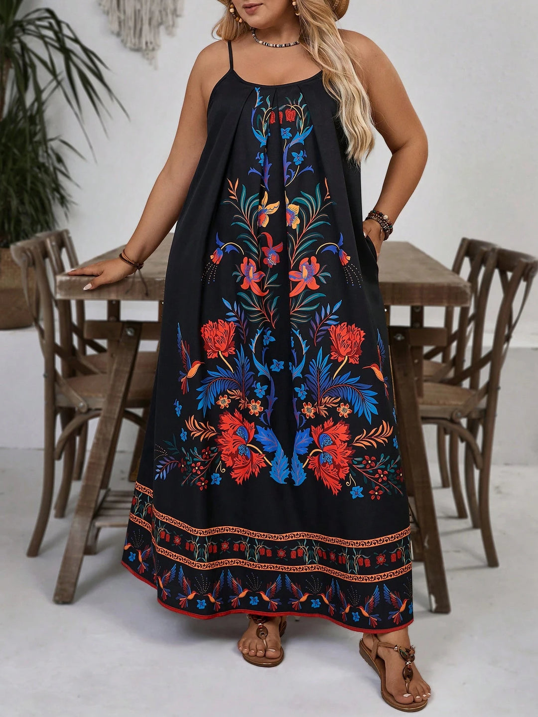 Rochie maxi SHEIN, negru