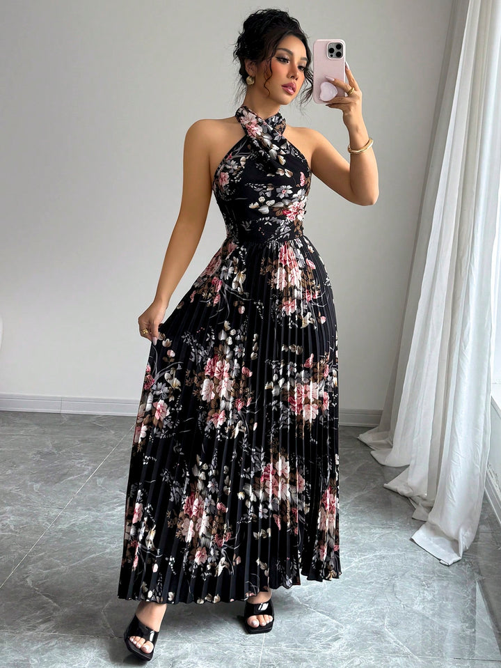 SHEIN maxi ruha, fekete