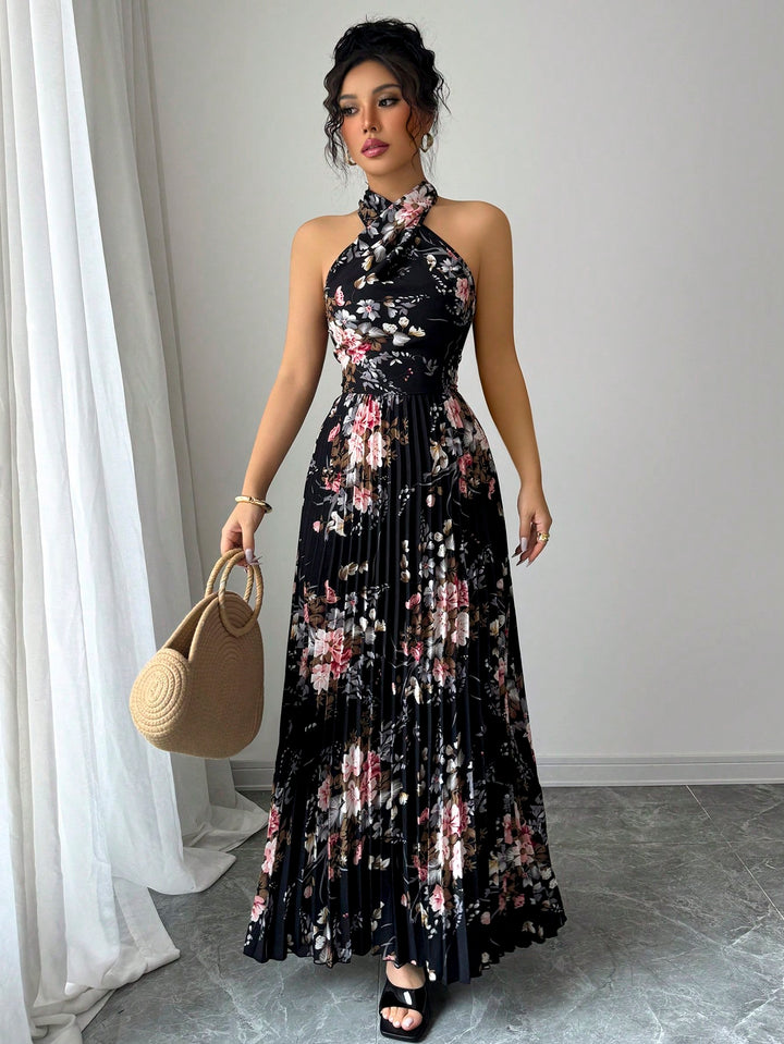 SHEIN maxi ruha, fekete