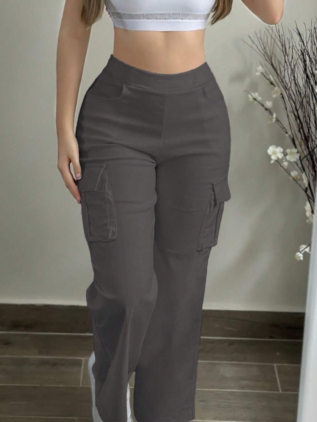 Pantaloni SHEIN, gri