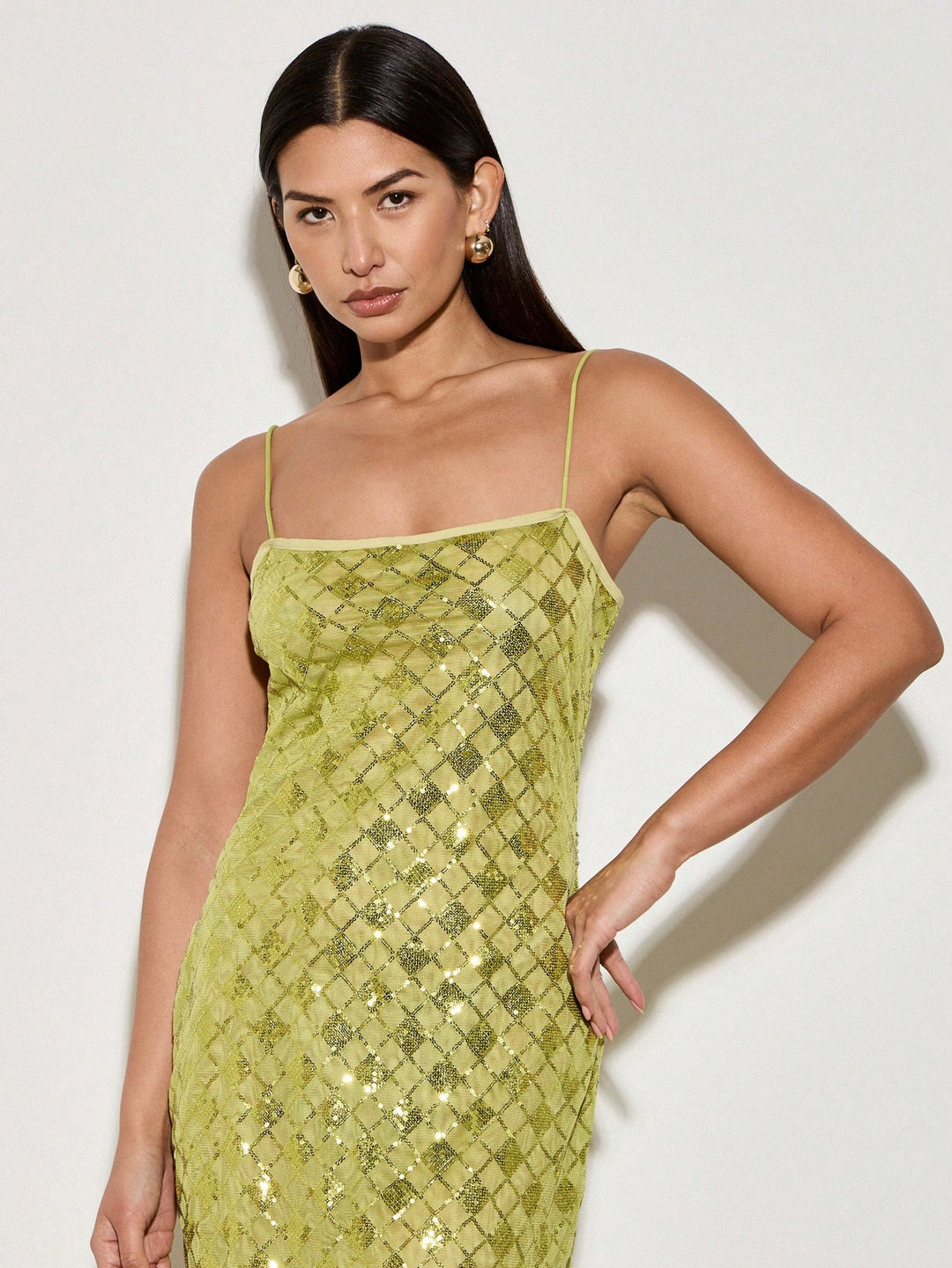 Rochie maxi SHEIN, verde