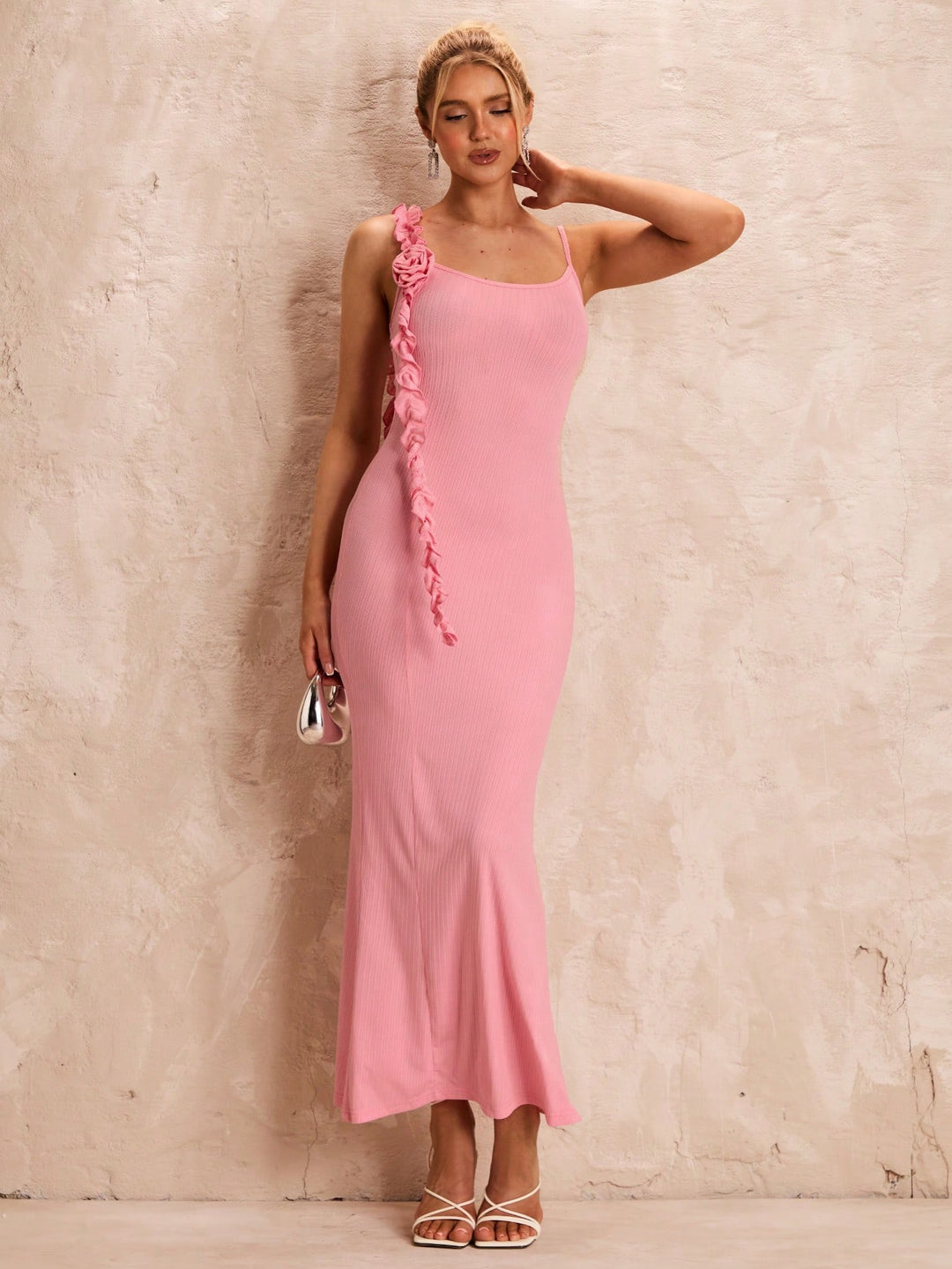 Rochie maxi SHEIN, roz