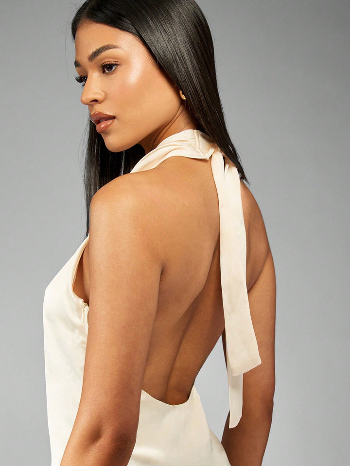 Rochie mini SHEIN, crem