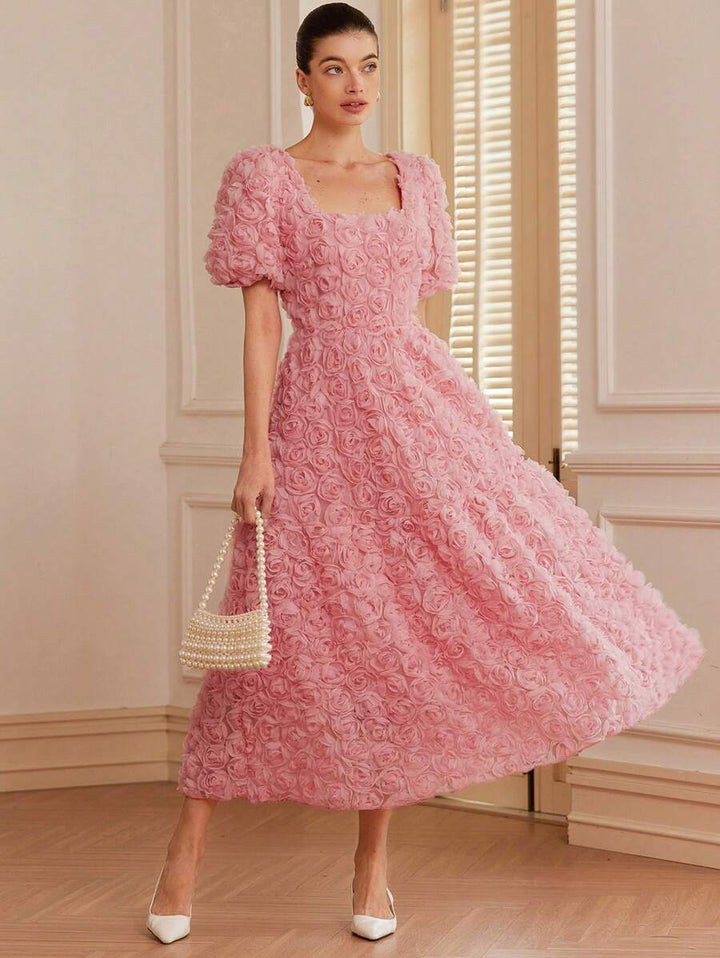 Rochie midi SHEIN, roz