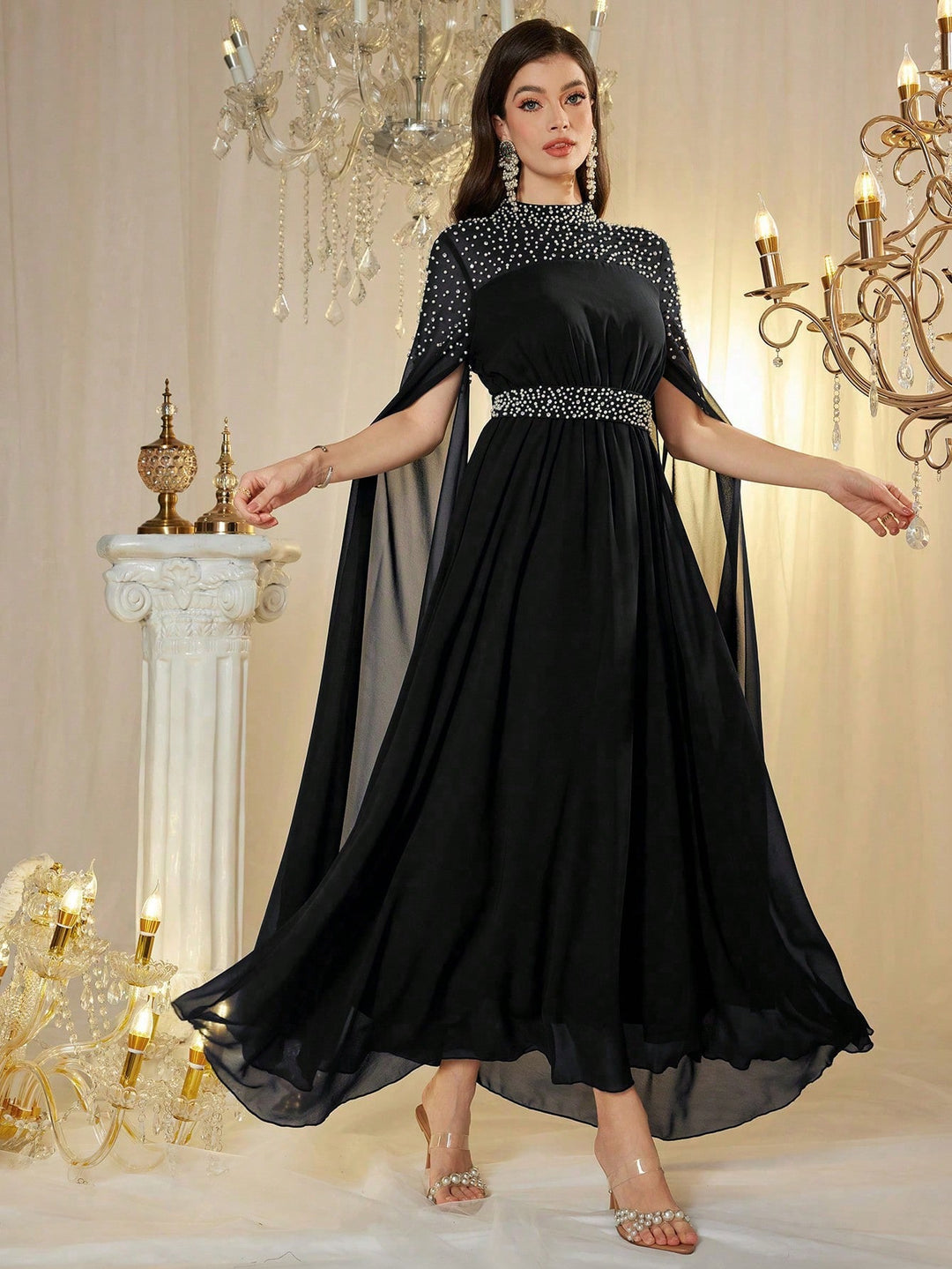 Rochie maxi SHEIN, negru