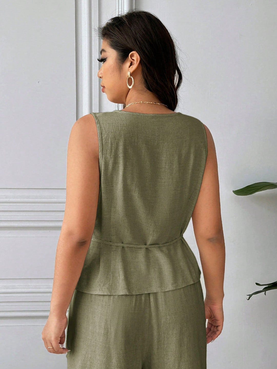 Top SHEIN, verde