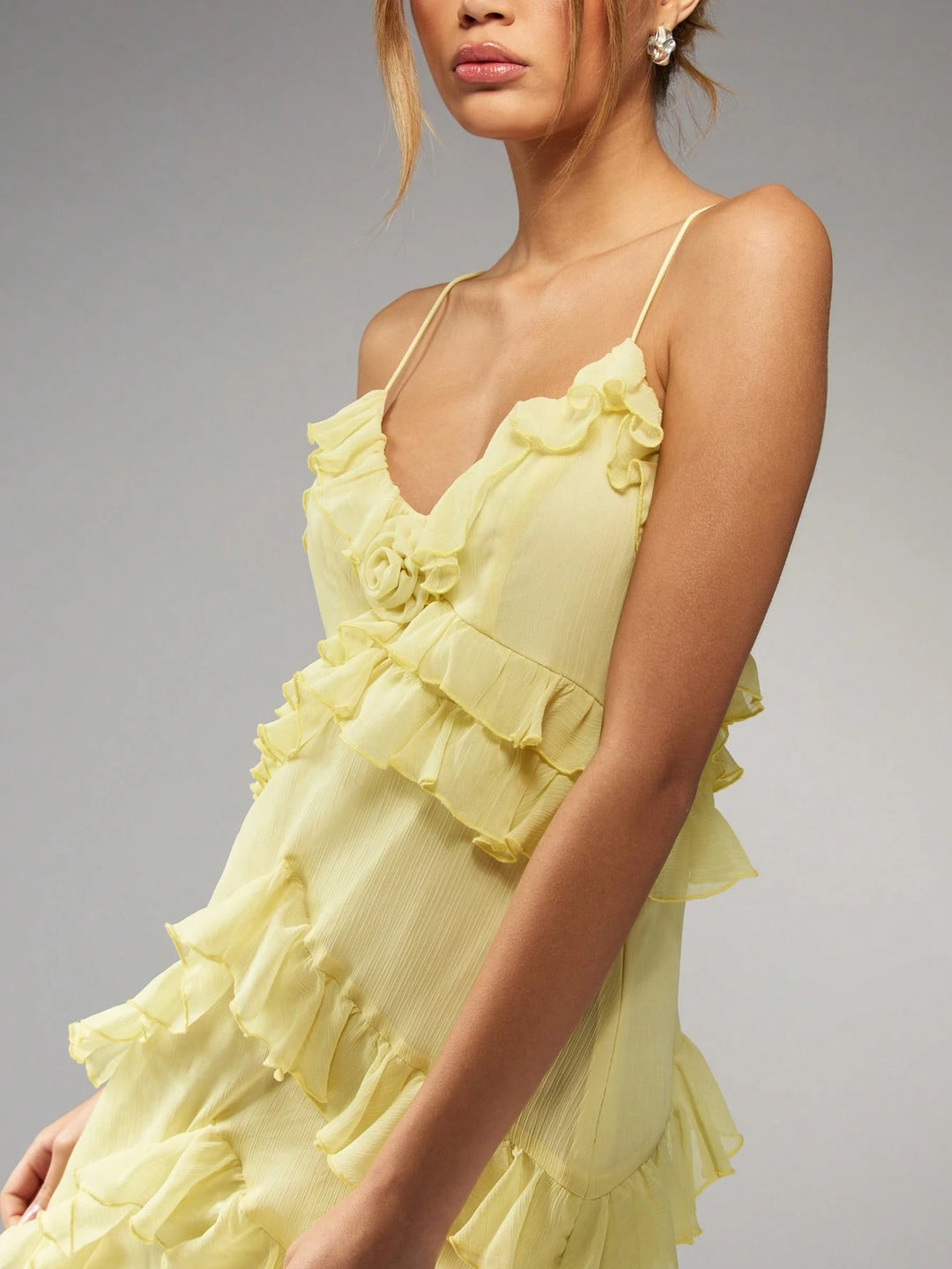 Rochie mini SHEIN, galben