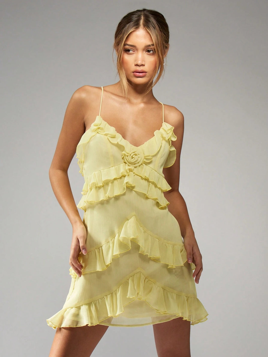 Rochie mini SHEIN, galben