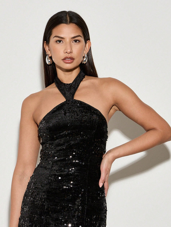 SHEIN maxi ruha, fekete