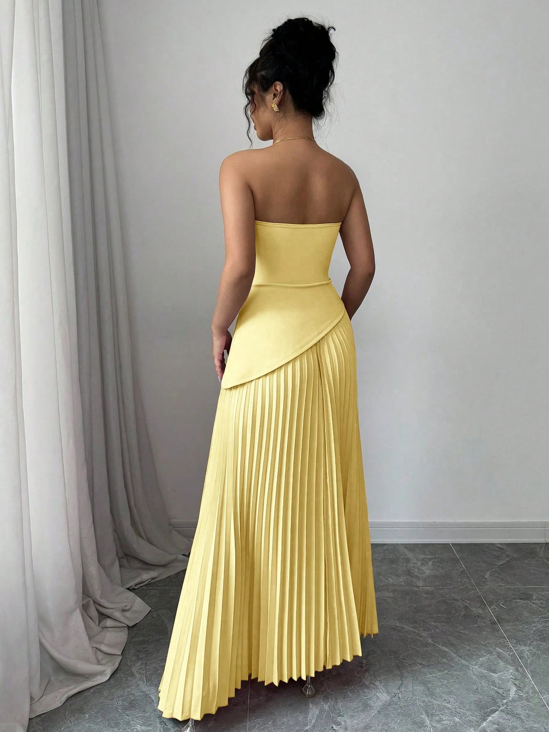 Rochie maxi SHEIN, galben