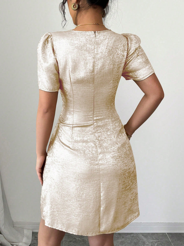 Rochie mini SHEIN, auriu