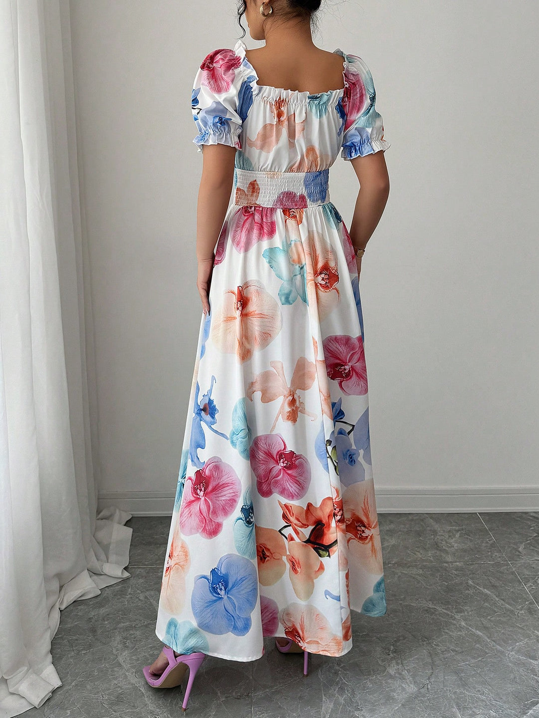 Rochie maxi SHEIN, mix culori
