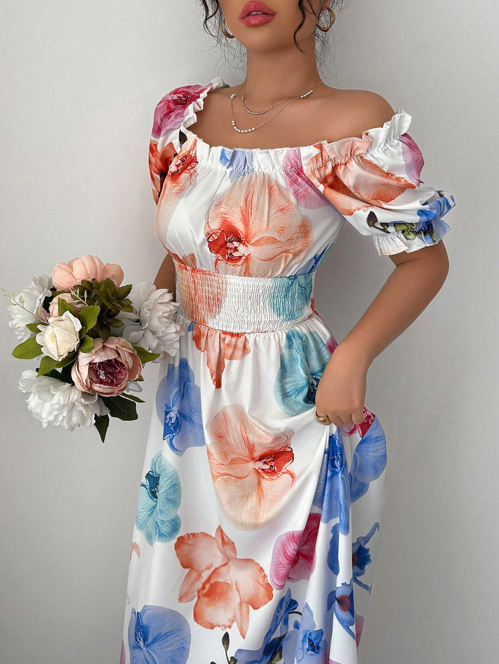 Rochie maxi SHEIN, mix culori