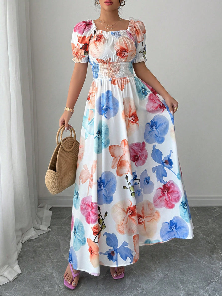 Rochie maxi SHEIN, mix culori