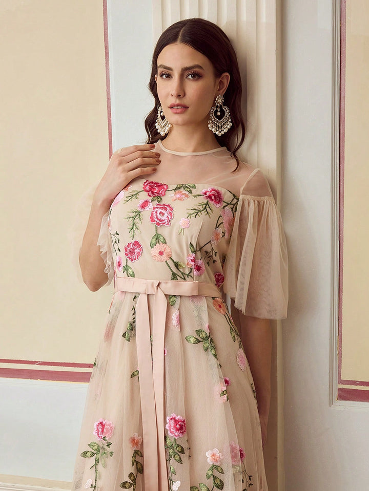 Rochie maxi SHEIN, roz