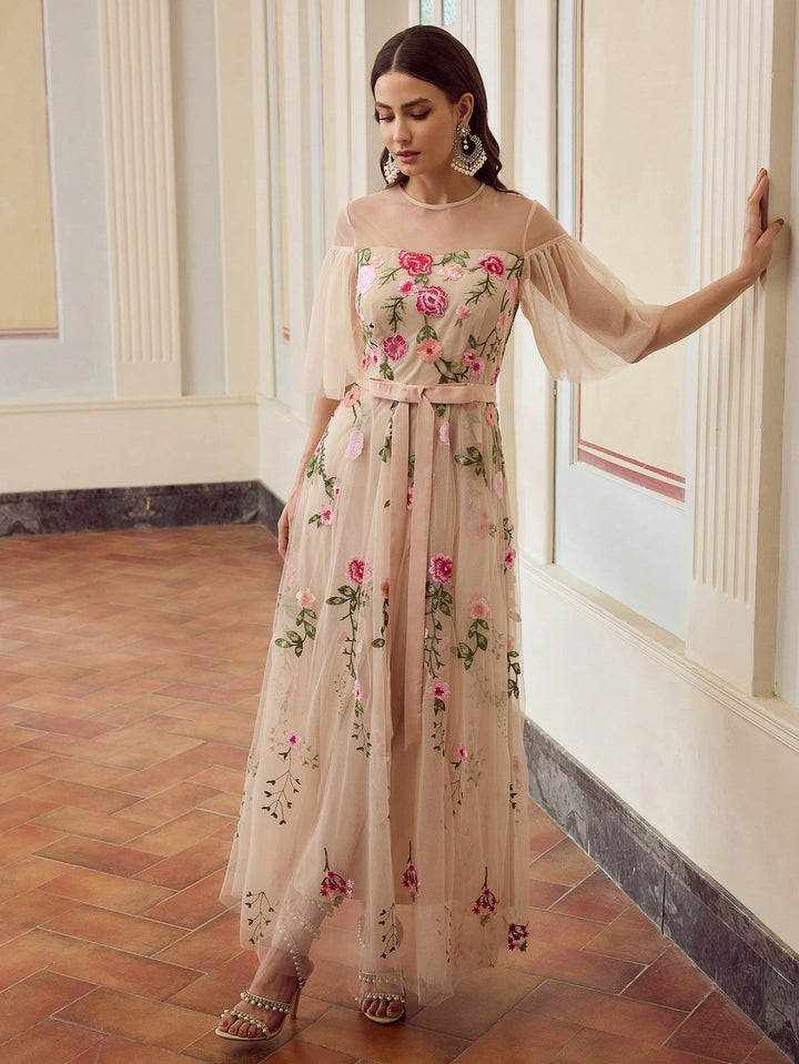 Rochie maxi SHEIN, roz