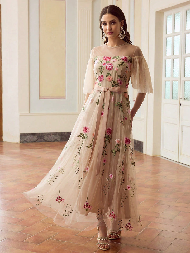 Rochie maxi SHEIN, roz