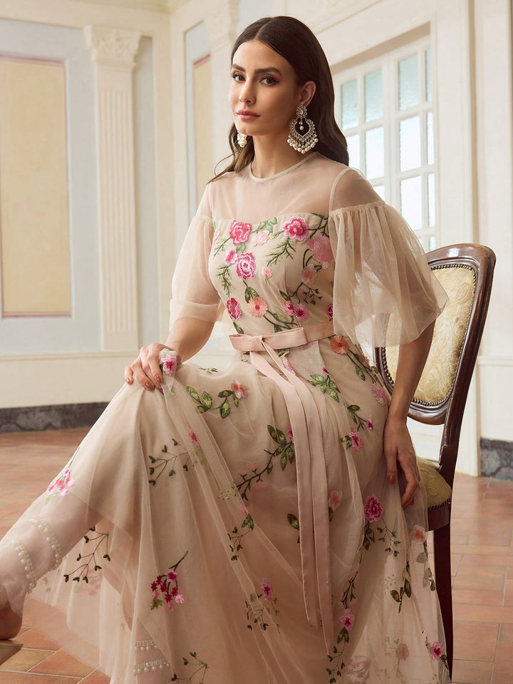 Rochie maxi SHEIN, roz