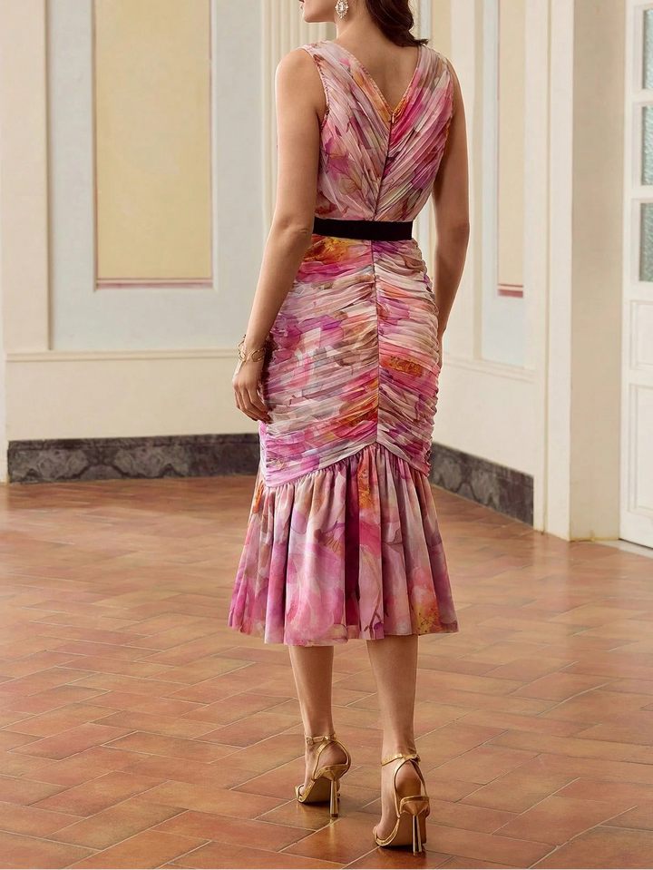 Rochie midi SHEIN, mix culori