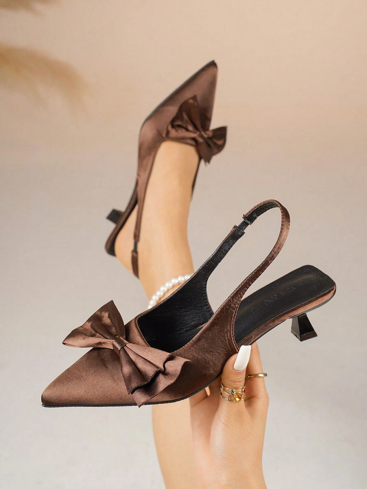 Pantofi cu toc SHEIN, maro
