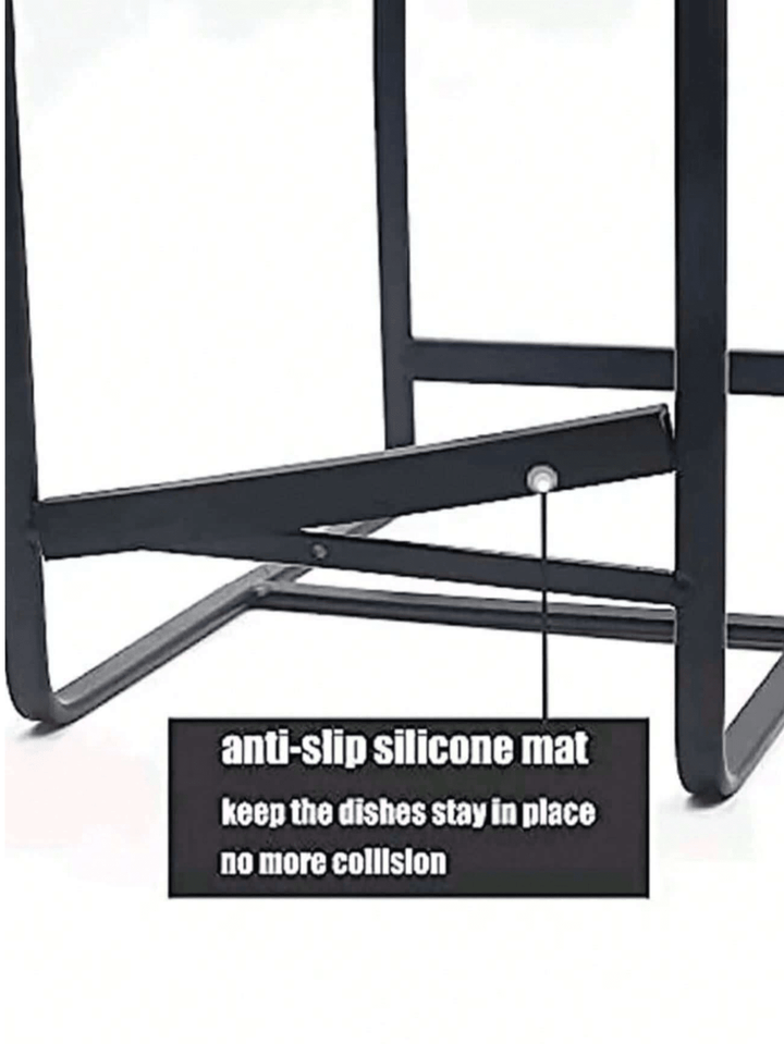 Suport pentru uscat vase SHEIN, negru
