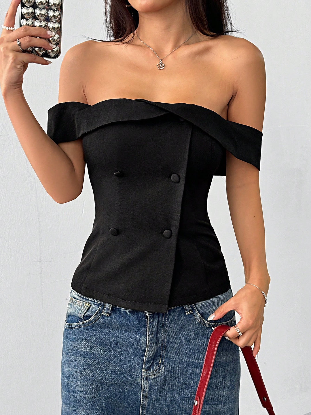 Sacou SHEIN, negru