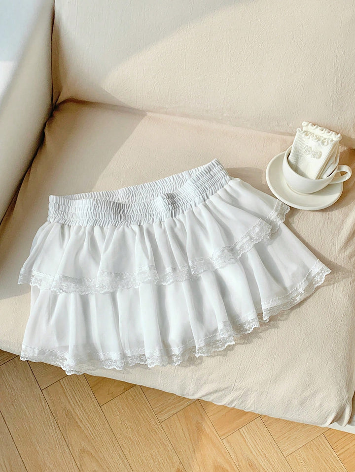 Fustă pantalon SHEIN, alb